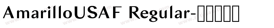AmarilloUSAF Regular字体转换